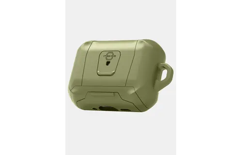 ITSKINS Hybrid Stand Pro With Lock Case for AirPods Pro 3  - Olive Green