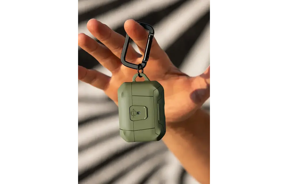 ITSKINS Hybrid Stand Pro With Lock Case for AirPods Pro 3  - Olive Green