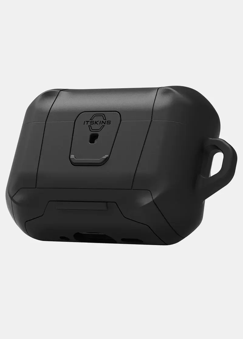 ITSKINS Hybrid Stand Pro With Lock Case for AirPods Pro 3 - Black