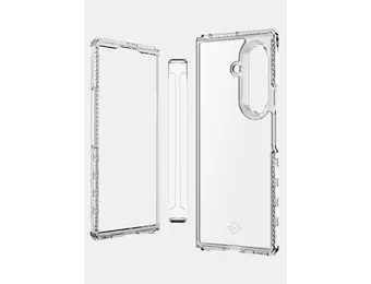 ITSKINS Hybrid Clear Hinge with MagSafe Case for Samsung Galaxy Z Fold 7 - Transparent