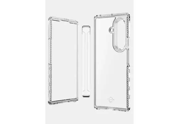 ITSKINS Hybrid Clear Hinge with MagSafe Case for Samsung Galaxy Z Fold 7 - Transparent