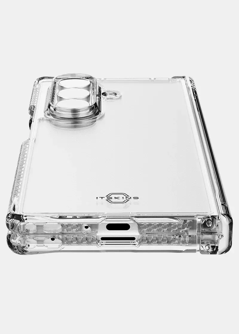 ITSKINS Hybrid Clear Hinge with MagSafe Case for Samsung Galaxy Z Fold 7 - Transparent