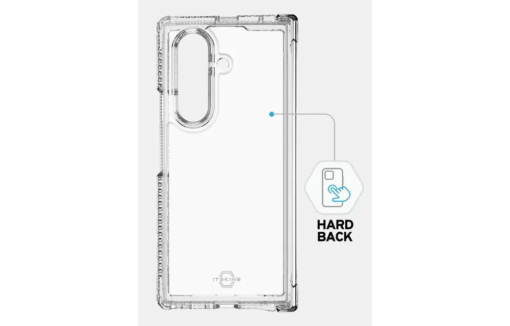 ITSKINS Hybrid Clear Hinge with MagSafe Case for Samsung Galaxy Z Fold 7 - Transparent