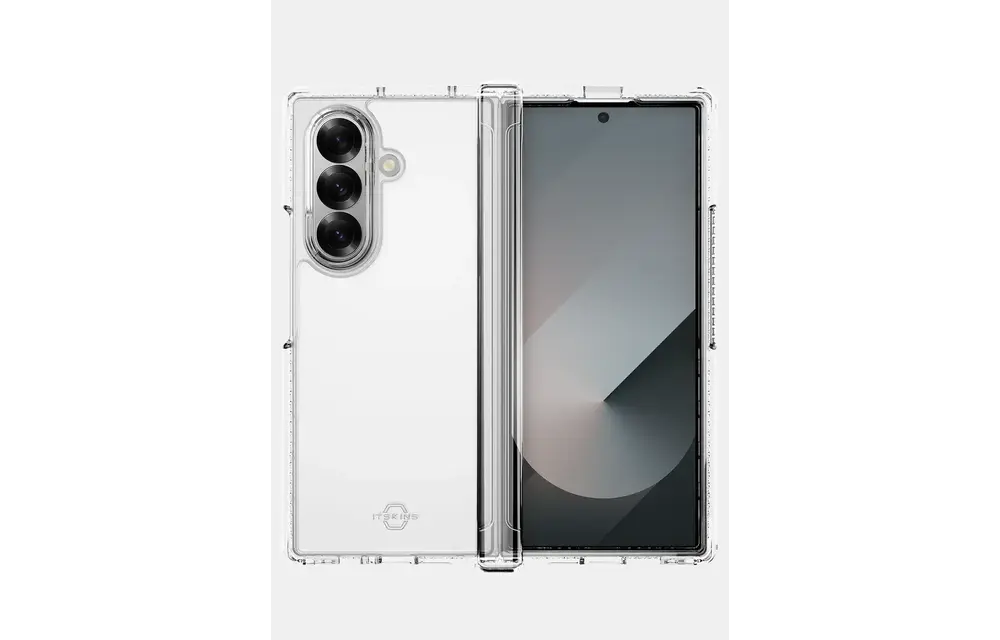 ITSKINS Hybrid Clear Hinge with MagSafe Case for Samsung Galaxy Z Fold 7 - Transparent