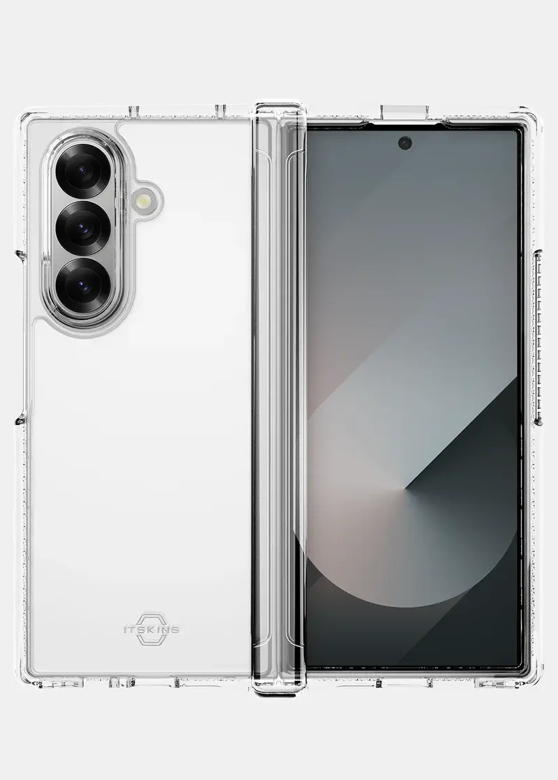 ITSKINS Hybrid Clear Hinge with MagSafe Case for Samsung Galaxy Z Fold 7 - Transparent