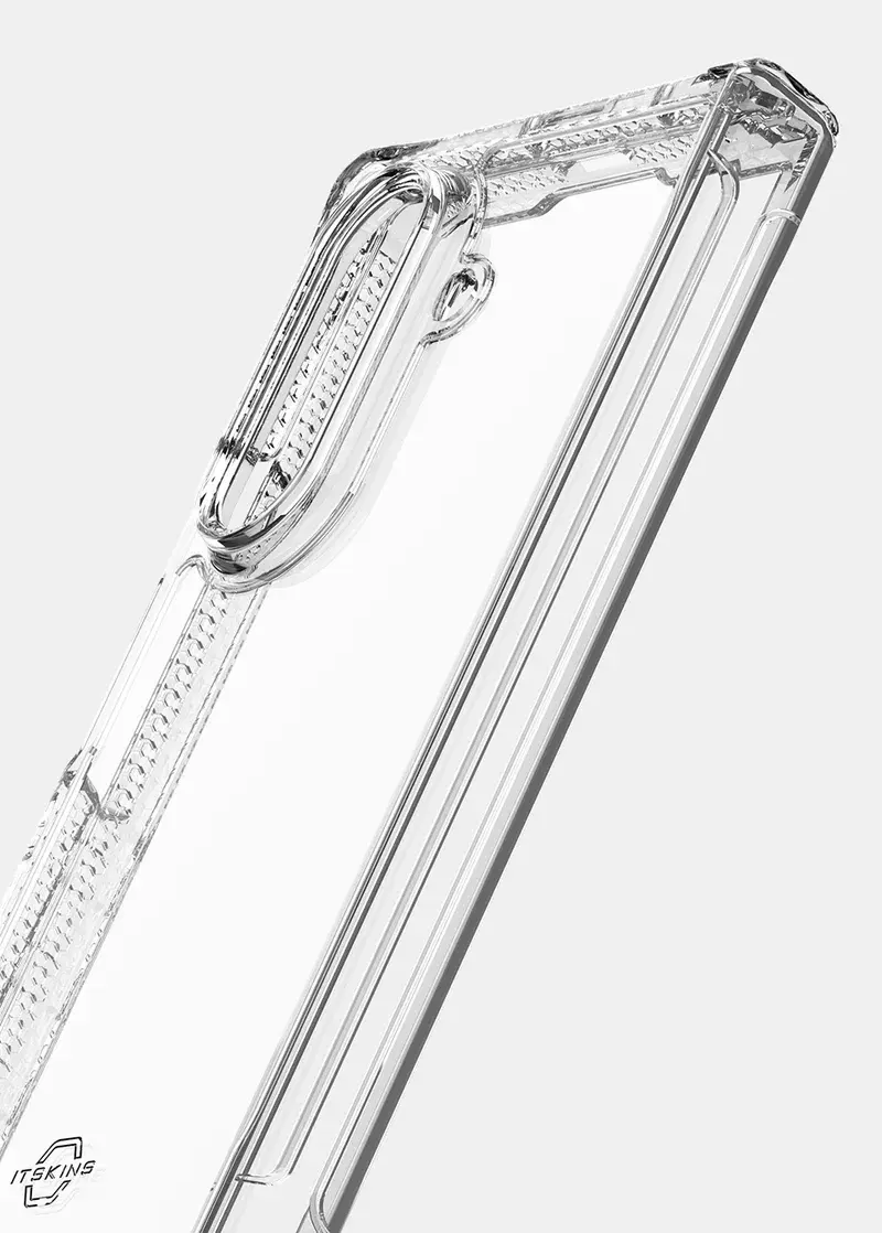 ITSKINS Hybrid Clear Hinge with MagSafe Case for Samsung Galaxy Z Fold 7 - Transparent