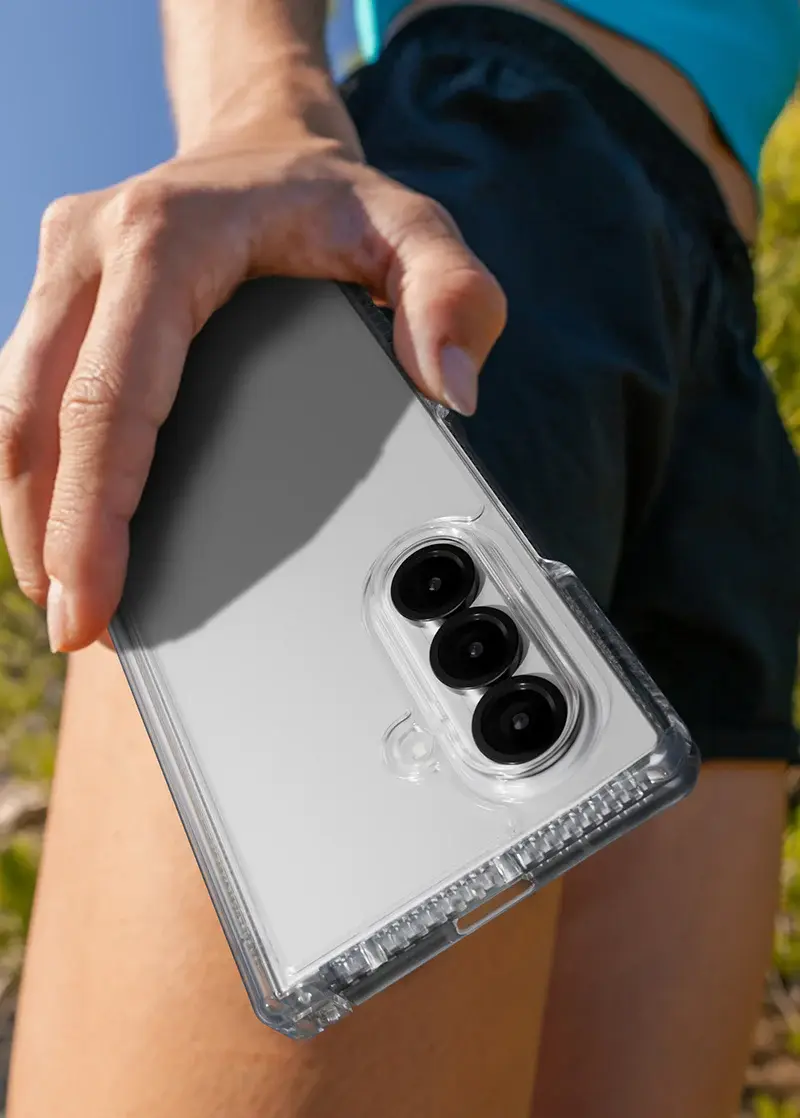 ITSKINS Hybrid Clear Hinge with MagSafe Case for Samsung Galaxy Z Fold 7 - Transparent