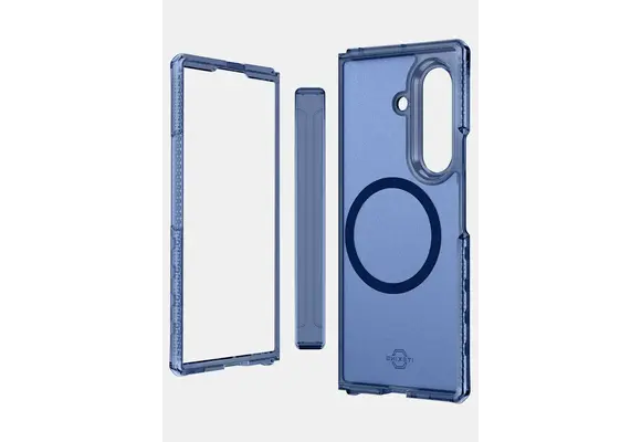 ITSKINS Hybrid Vapor Hinge with MagSafe Case for Samsung Galaxy Z Fold 7 - Navy Blue