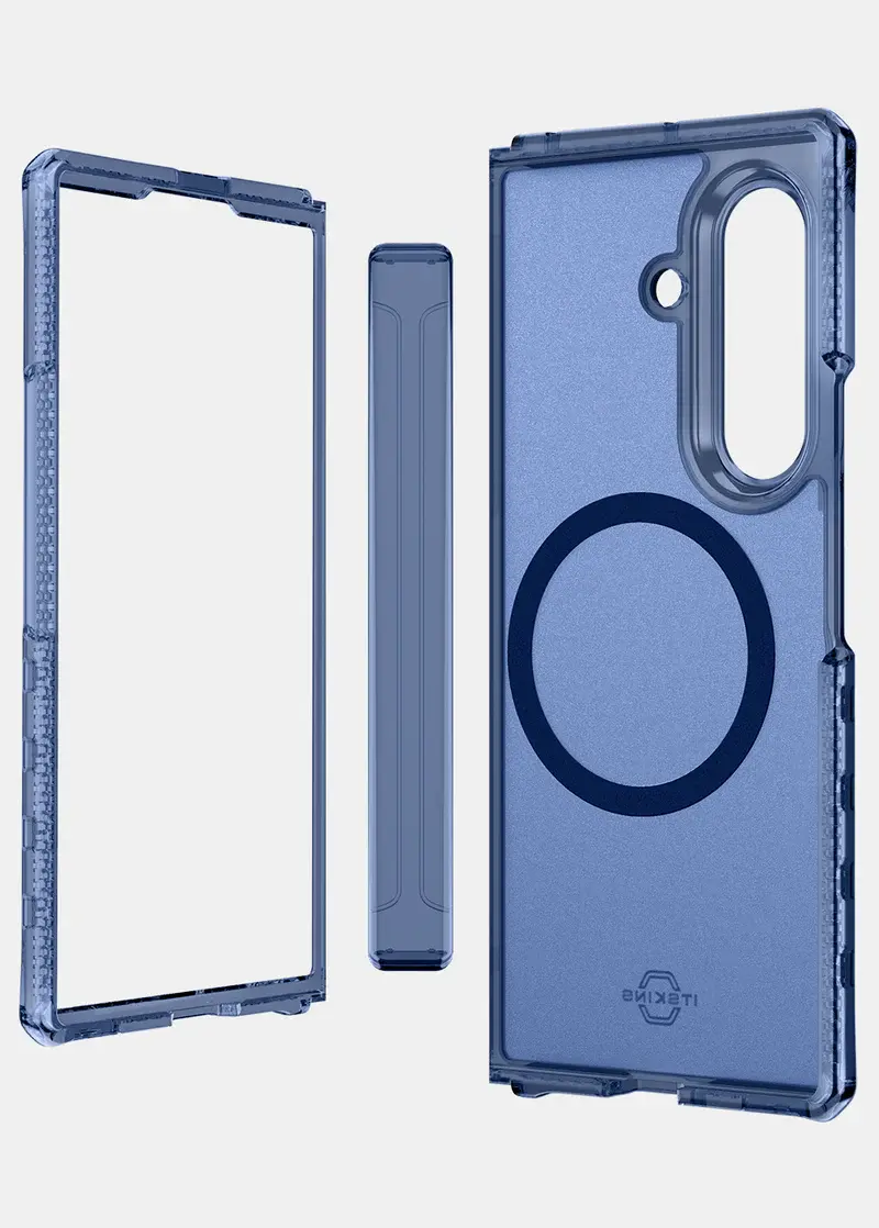 ITSKINS Hybrid Vapor Hinge with MagSafe Case for Samsung Galaxy Z Fold 7 - Navy Blue