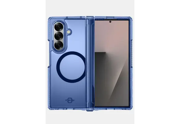 ITSKINS Hybrid Vapor Hinge with MagSafe Case for Samsung Galaxy Z Fold 7 - Navy Blue