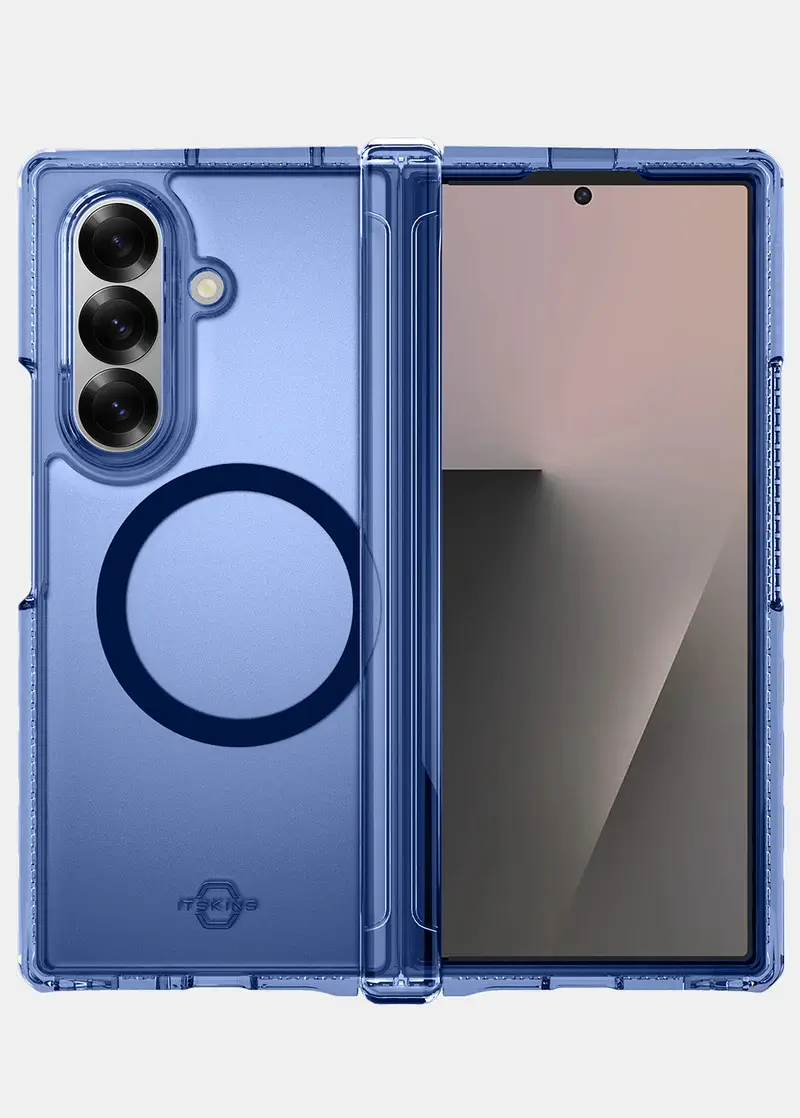 ITSKINS Hybrid Vapor Hinge with MagSafe Case for Samsung Galaxy Z Fold 7 - Navy Blue