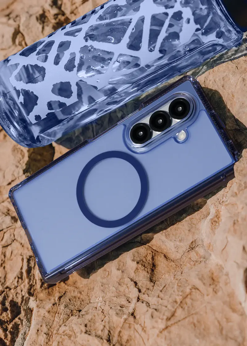 ITSKINS Hybrid Vapor Hinge with MagSafe Case for Samsung Galaxy Z Fold 7 - Navy Blue