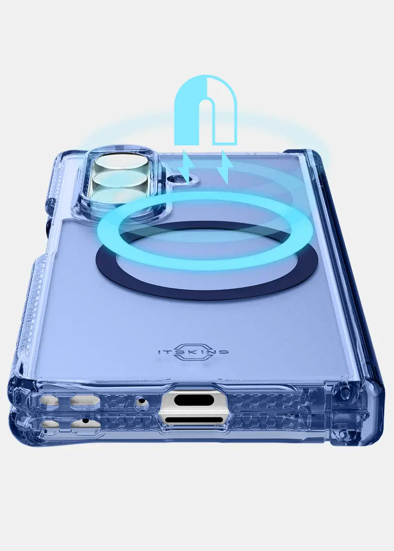 ITSKINS Hybrid Vapor Hinge with MagSafe Case for Samsung Galaxy Z Fold 7 - Navy Blue