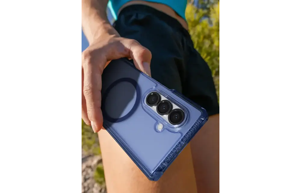 ITSKINS Hybrid Vapor Hinge with MagSafe Case for Samsung Galaxy Z Fold 7 - Navy Blue