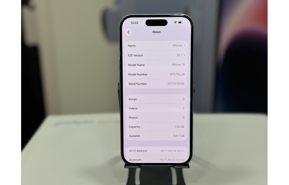 Apple iPhone 15 128GB  Blue - USED