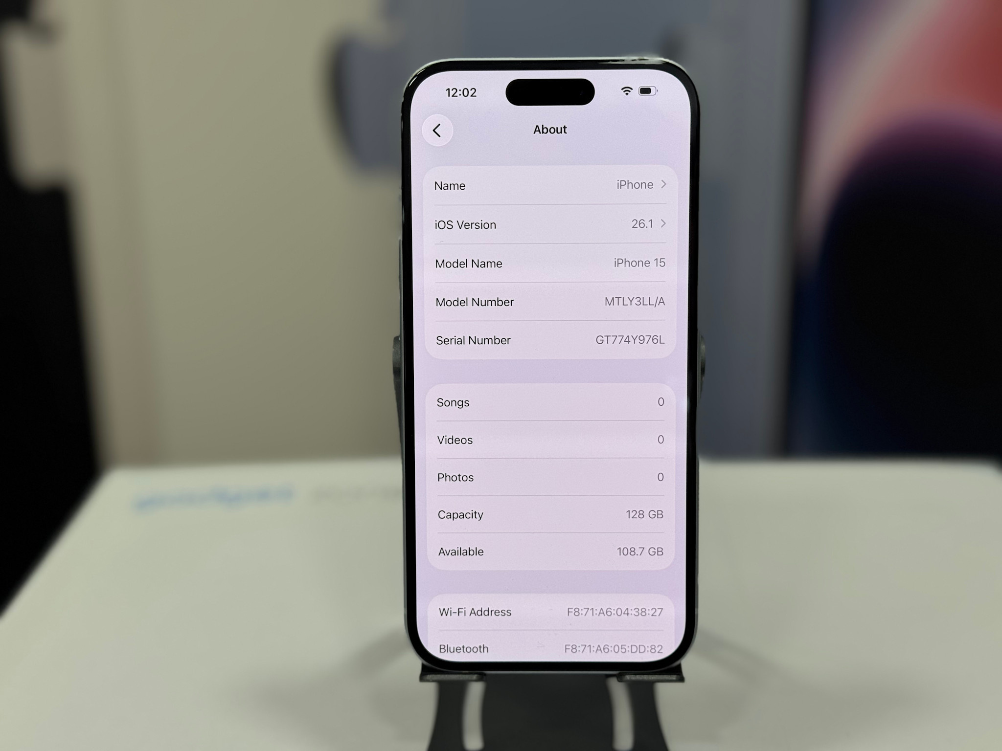 Apple iPhone 15 128GB  Blue - USED