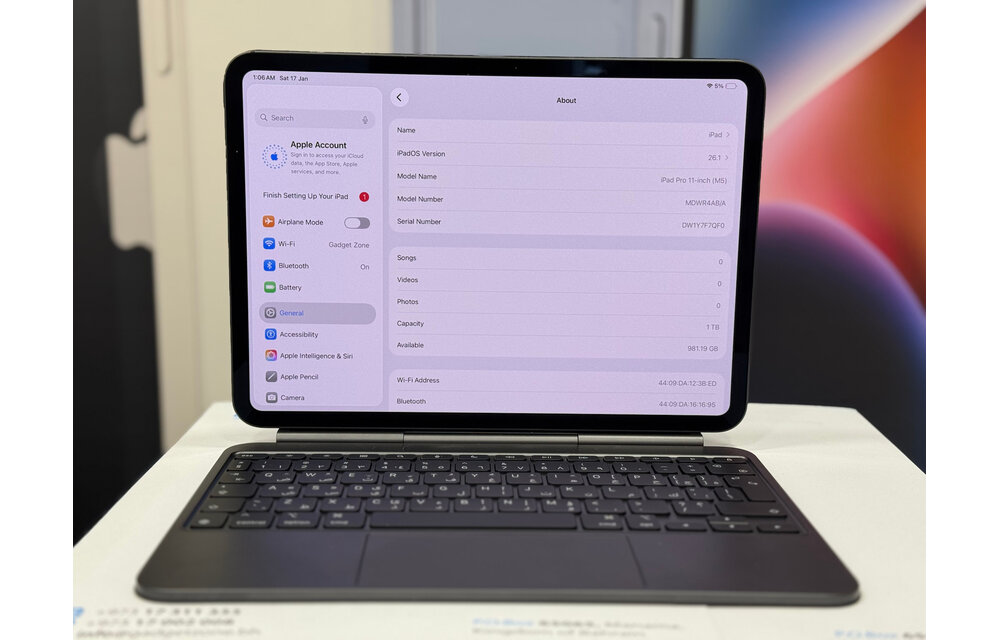 Apple iPad Pro 11-inch M5 WiFi 1TB Nano-texture Glass - Space Black USED