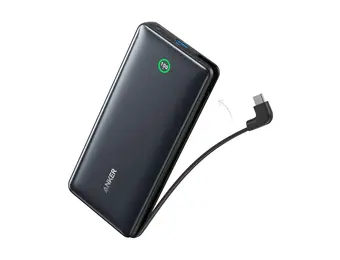 Anker Nano Power Bank 20000mah 30W Built-In USB-C Cable - Black