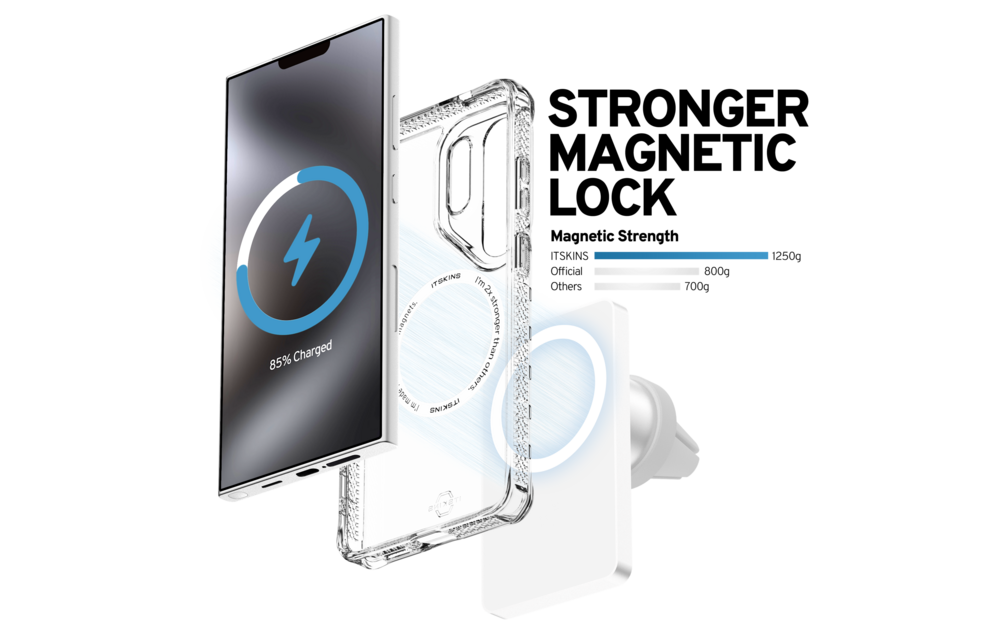 Itskins Hybrid R Clear with Magsafe Case for Samsung Galaxy S26 Ultra - Transparent