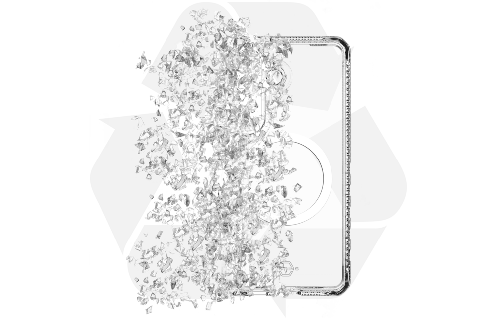 Itskins Hybrid R Clear with Magsafe Case for Samsung Galaxy S26 - Transparent