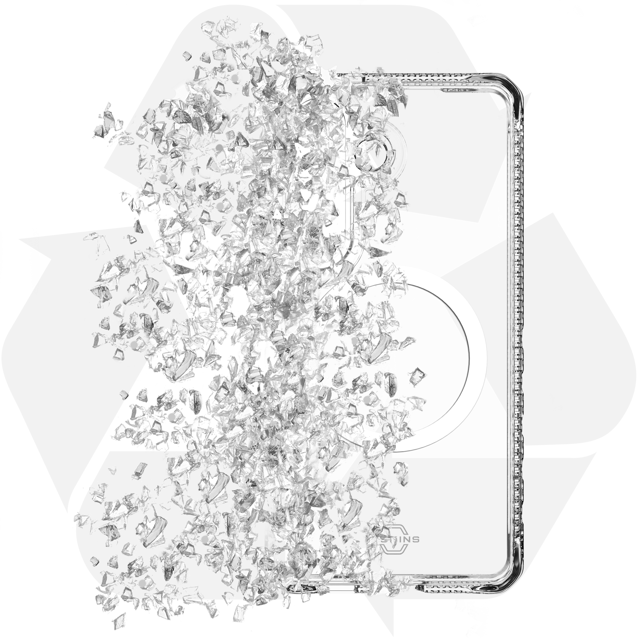 Itskins Hybrid R Clear with Magsafe Case for Samsung Galaxy S26 - Transparent