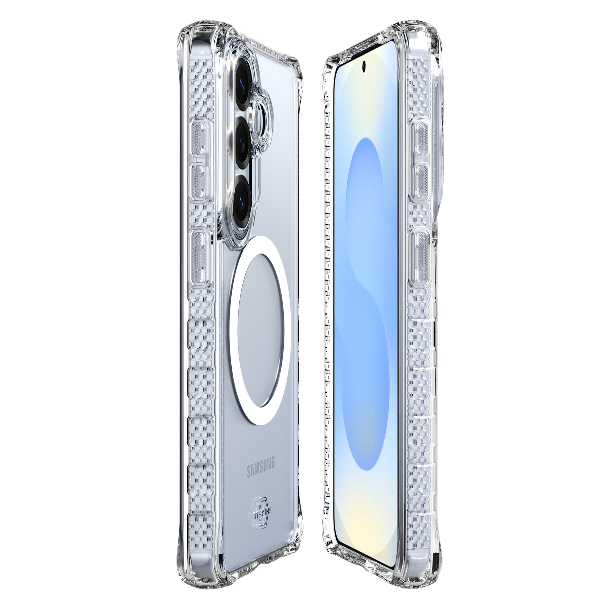 Itskins Hybrid R Clear with Magsafe Case for Samsung Galaxy S26 Plus - Transparent