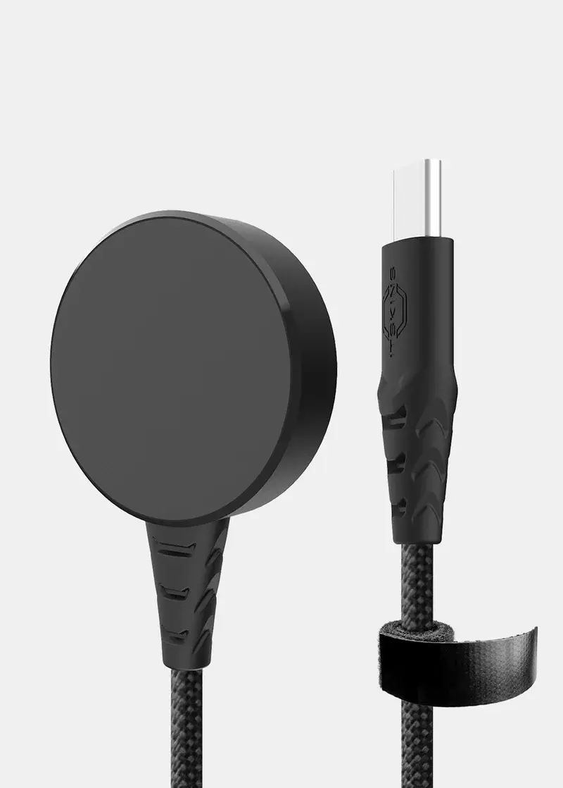 Itskins Hybrid POD Magnetic Cable for Smart Watch USB-C 2m - Black
