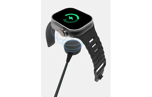 ITSKINS Hybrid POD Magnetic Apple Watch Charger USB-C Cable 2m - Black