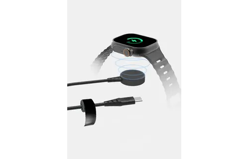 Itskins Hybrid POD Magnetic Cable for Smart Watch USB-C 2m - Black