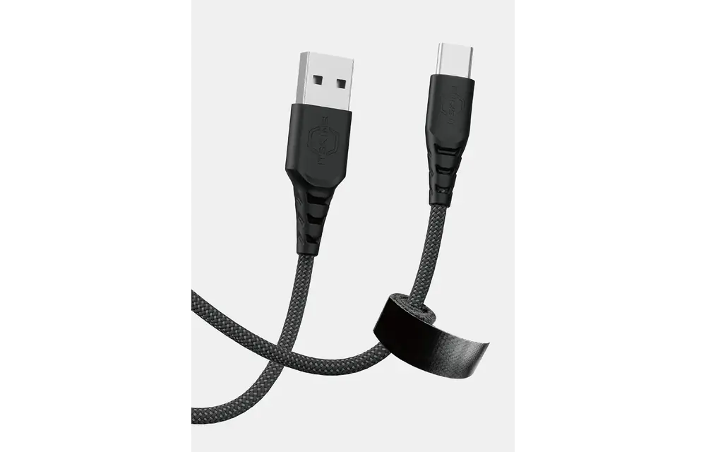 Itskins Hybrid 60W Cable USB-A to USB-C 2m - Black