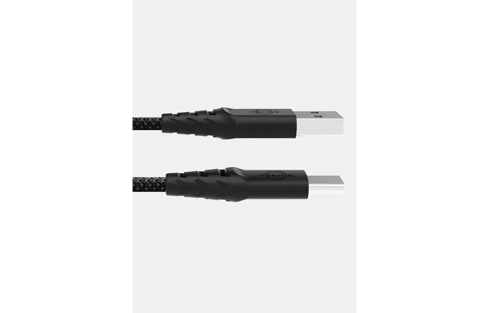 Itskins Hybrid 60W Cable USB-A to USB-C 2m - Black