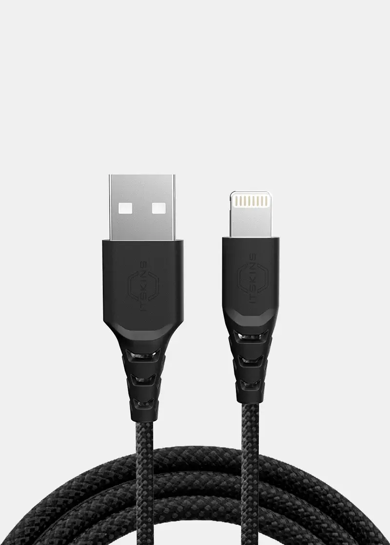 ITSKINS Hybrid 12W Cable USB-A to Lightning 2m - Black