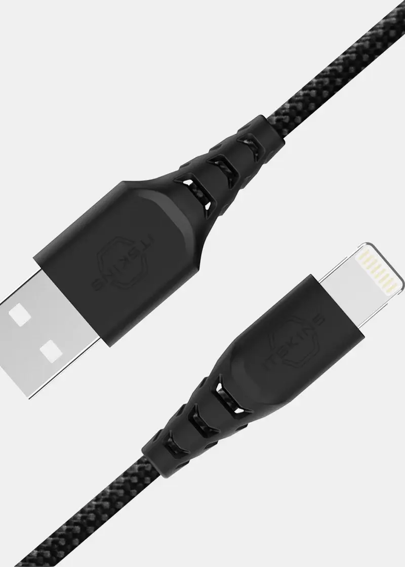 Itskins Hybrid 12W Cable USB-A to Lightning 2m - Black