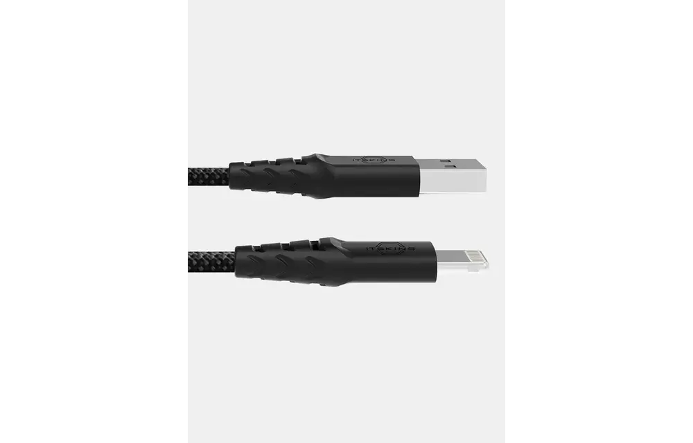 Itskins Hybrid 12W Cable USB-A to Lightning 2m - Black