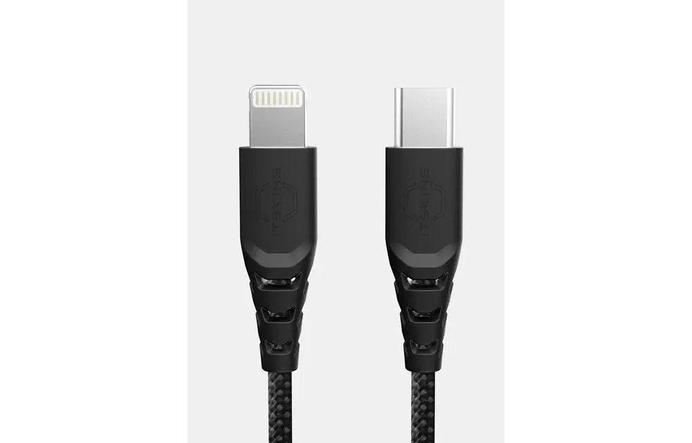 Itskins Hybrid 27W Cable USB-C to Lightning 2m - Black