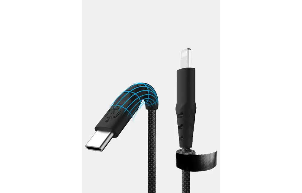 Itskins Hybrid 27W Cable USB-C to Lightning 2m - Black