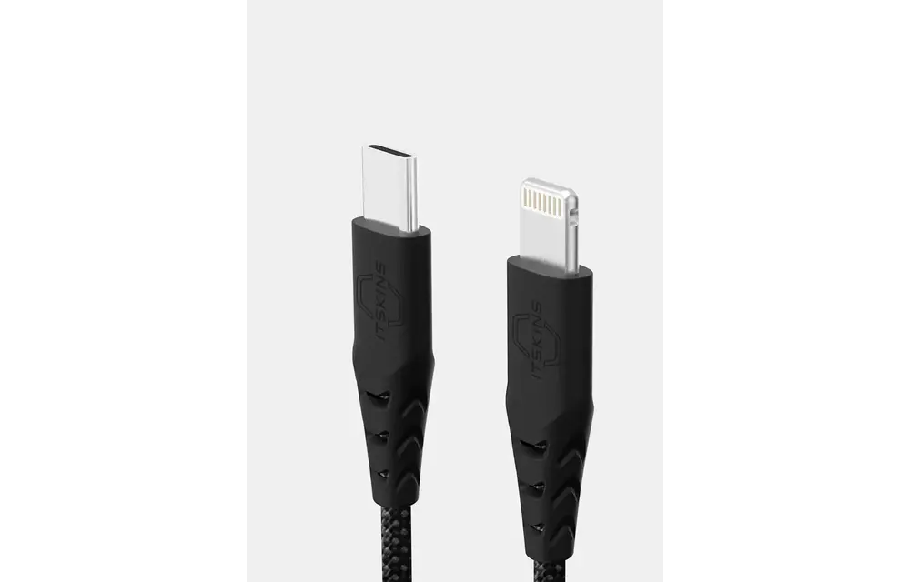 Itskins Hybrid 27W Cable USB-C to Lightning 2m - Black