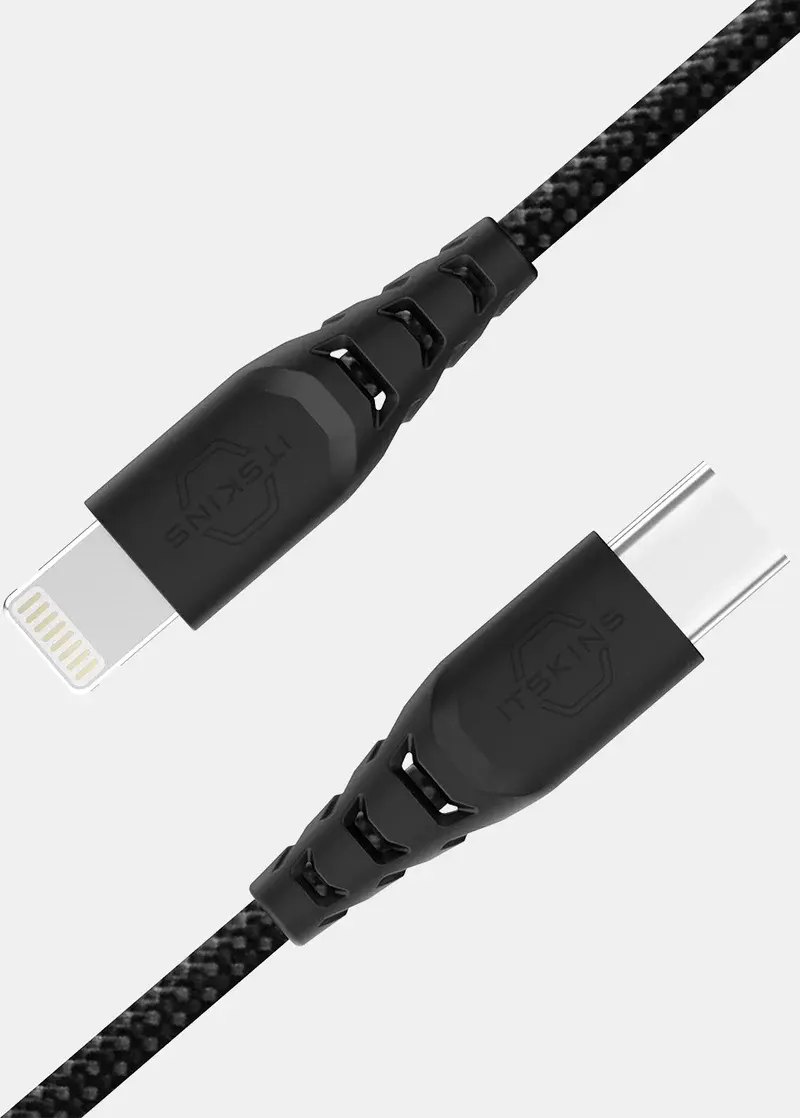 Itskins Hybrid 27W Cable USB-C to Lightning 2m - Black