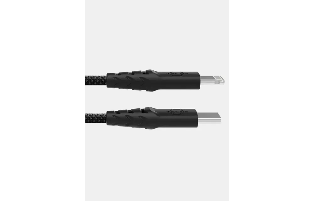Itskins Hybrid 27W Cable USB-C to Lightning 2m - Black