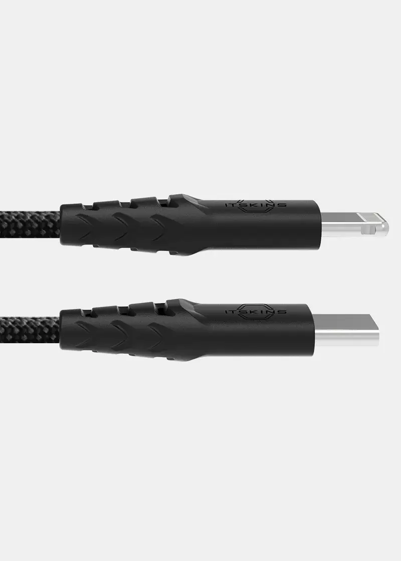 Itskins Hybrid 27W Cable USB-C to Lightning 2m - Black