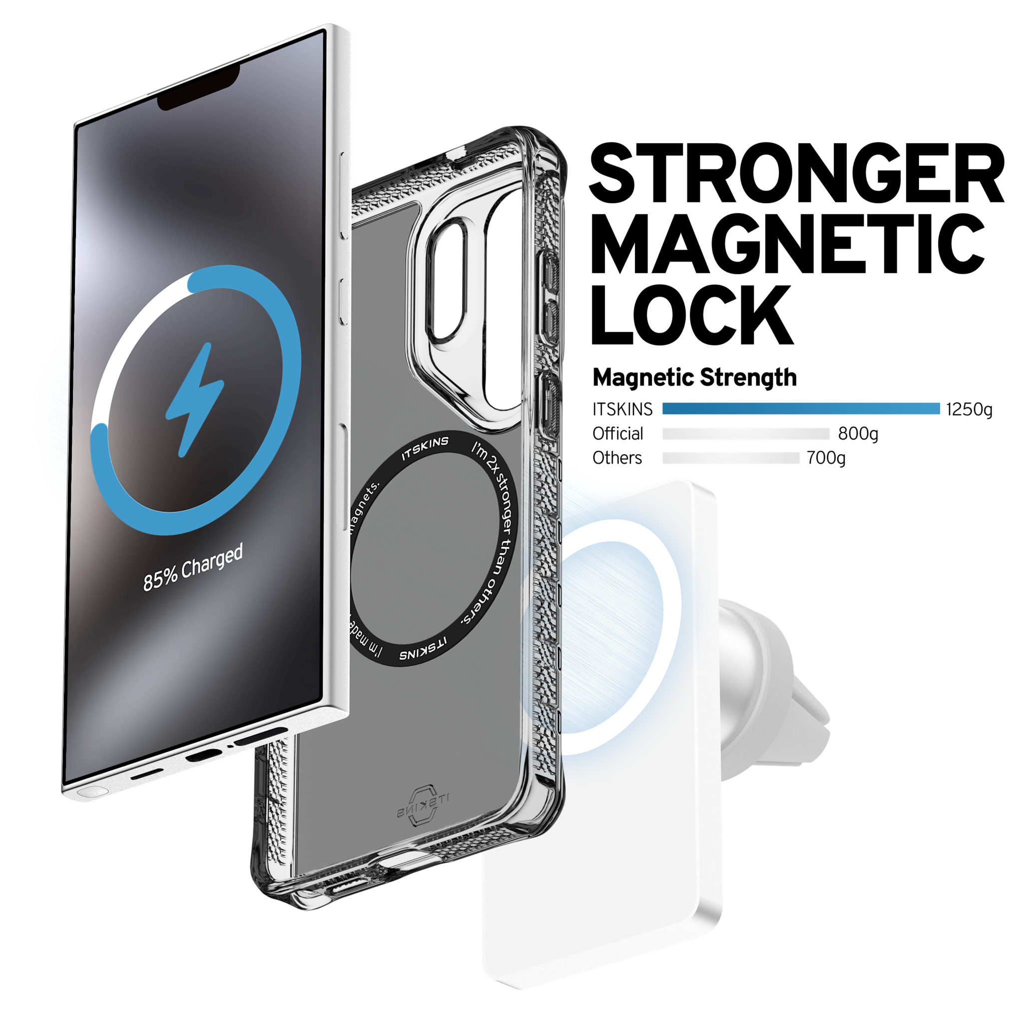 Itskins Hybrid R Vapor with Magsafe Case for Samsung Galaxy S26 Ultra - Smoke