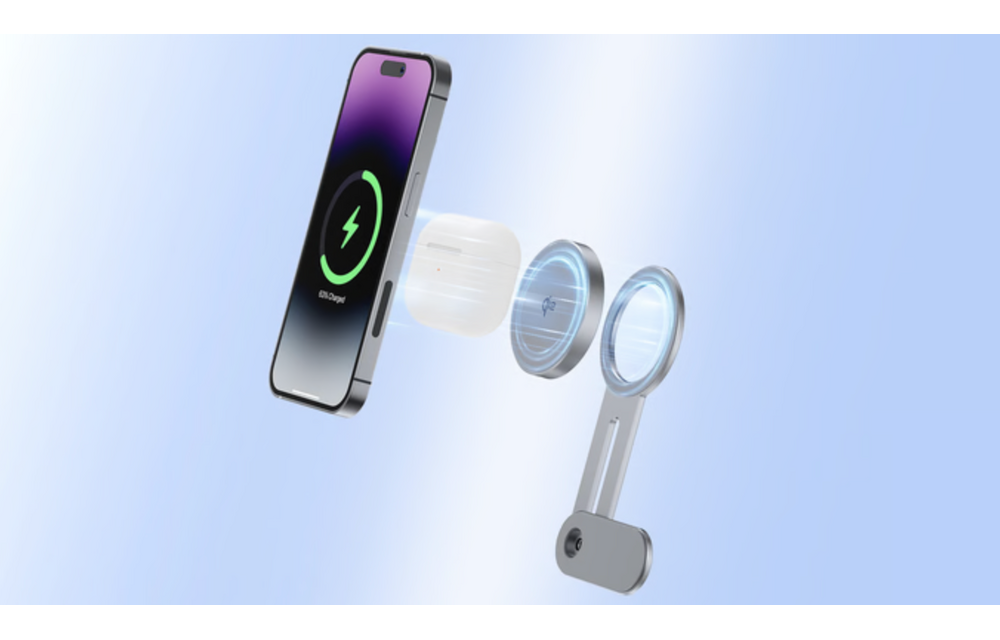 ChargeUltra Titan Alloy Qi2 Magnetic MagSafe Wireless Charger Combo 3M Ultra Adhesive Bracket
