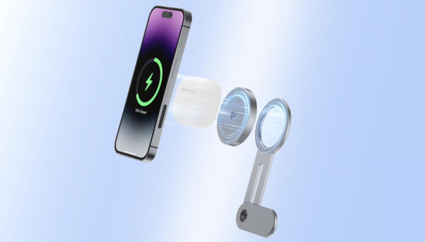 ChargeUltra Titan Alloy Qi2 Magnetic MagSafe Wireless Charger Combo 3M Ultra Adhesive Bracket