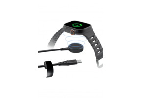 ITSKINS Hybrid POD Magnetic Apple Watch Charger USB-C Cable 2m - Black