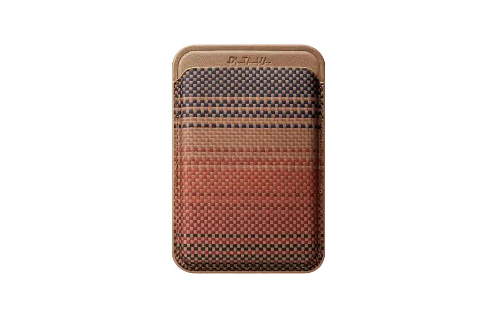 PITAKA MagSafe Woven Wallet - Sunset