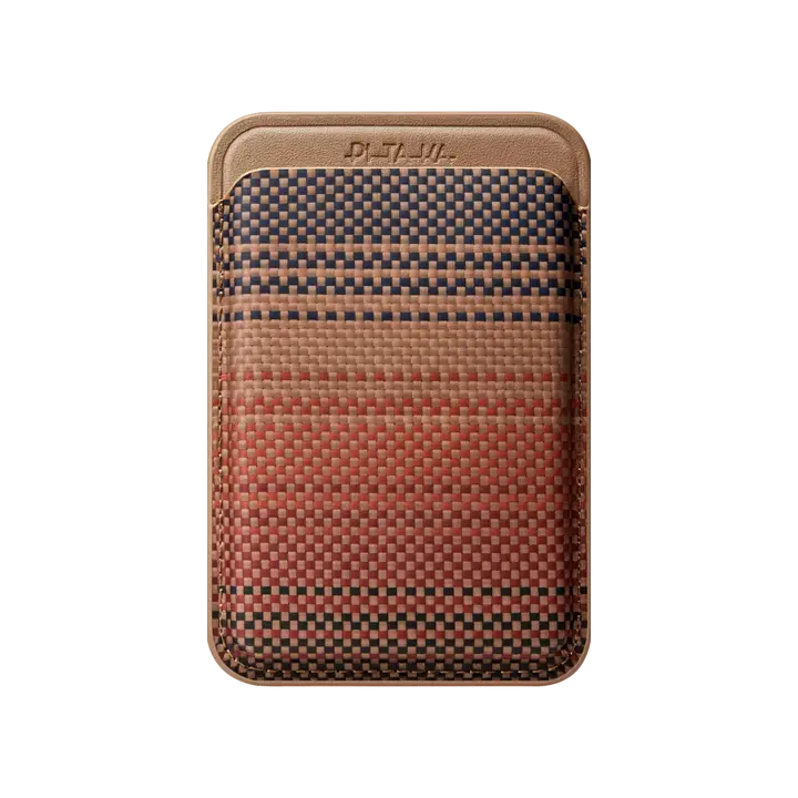 PITAKA MagSafe Woven Wallet - Sunset