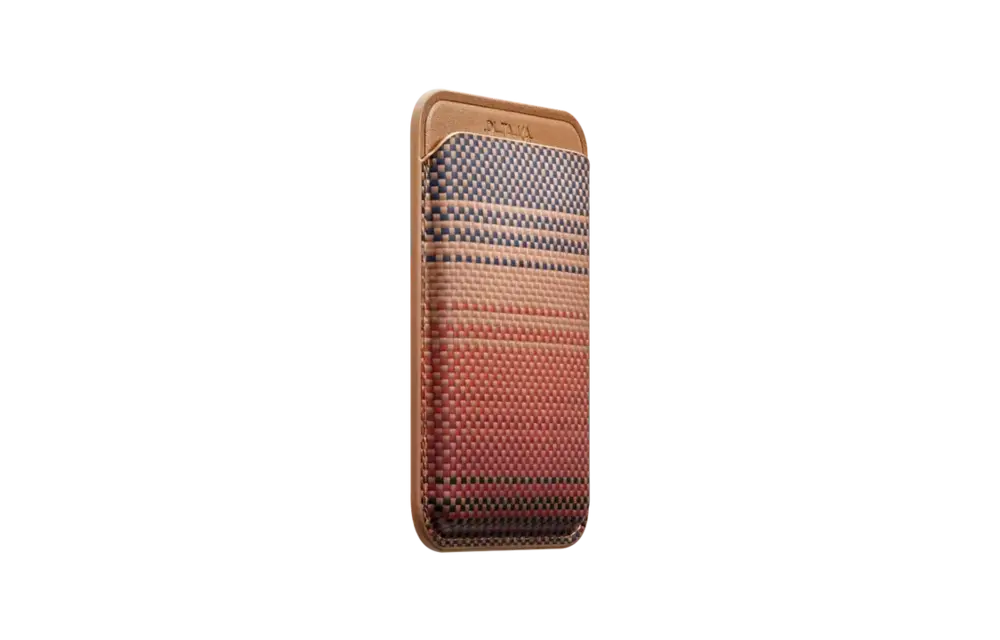 PITAKA MagSafe Woven Wallet - Sunset