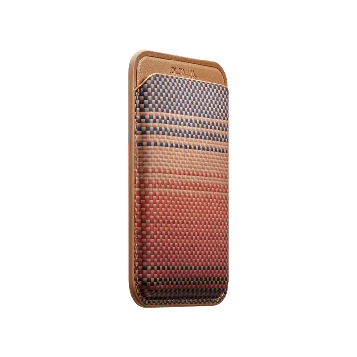 PITAKA MagSafe Woven Wallet - Sunset