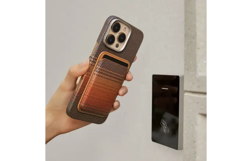 PITAKA MagSafe Woven Wallet - Sunset