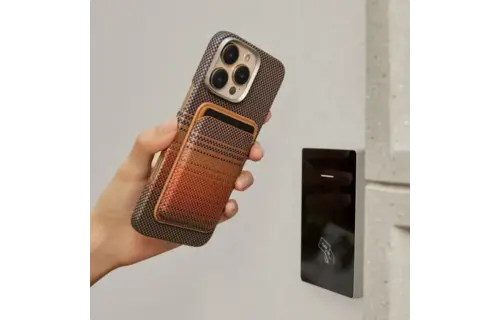 PITAKA MagSafe Woven Wallet - Sunset